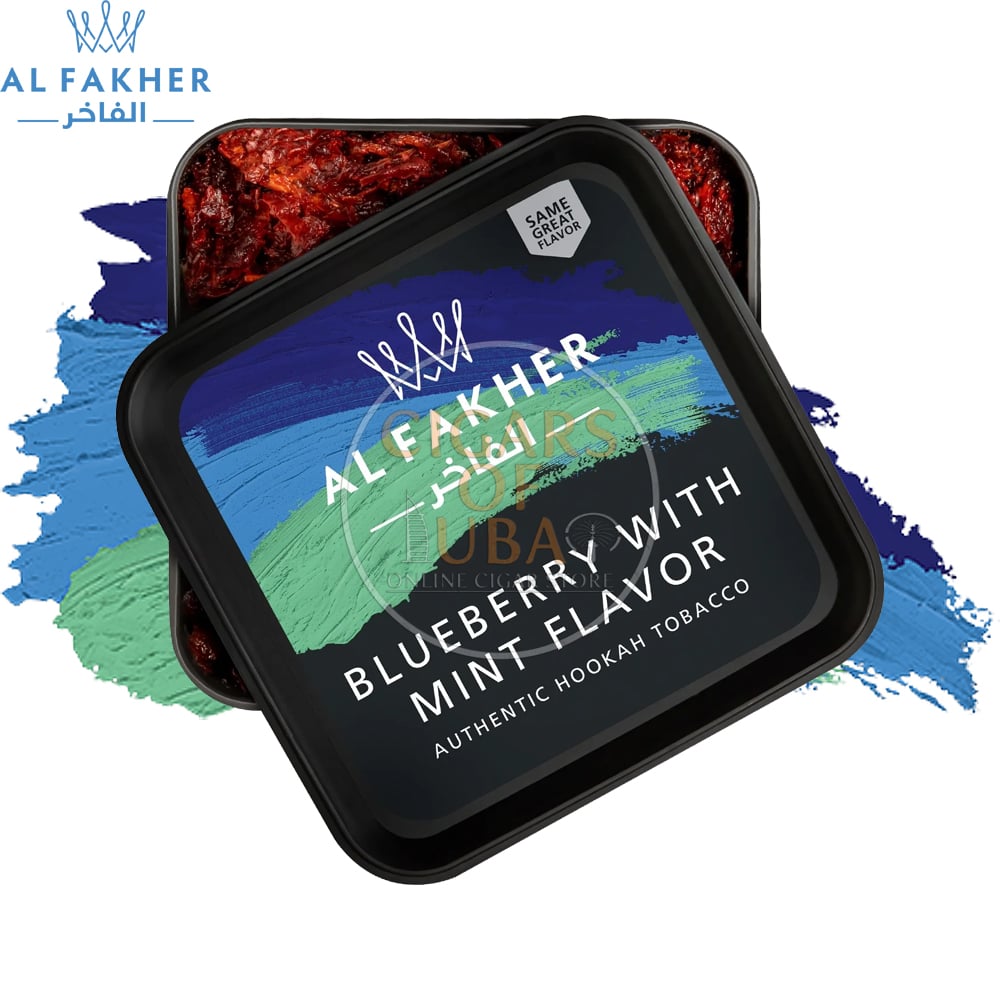 Al Fakher Blueberry With Mint 1000g 1 Al Fakher Blueberry With Mint 1000g