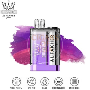 Al Fakher Crown Bar 9000 - Berry Ice