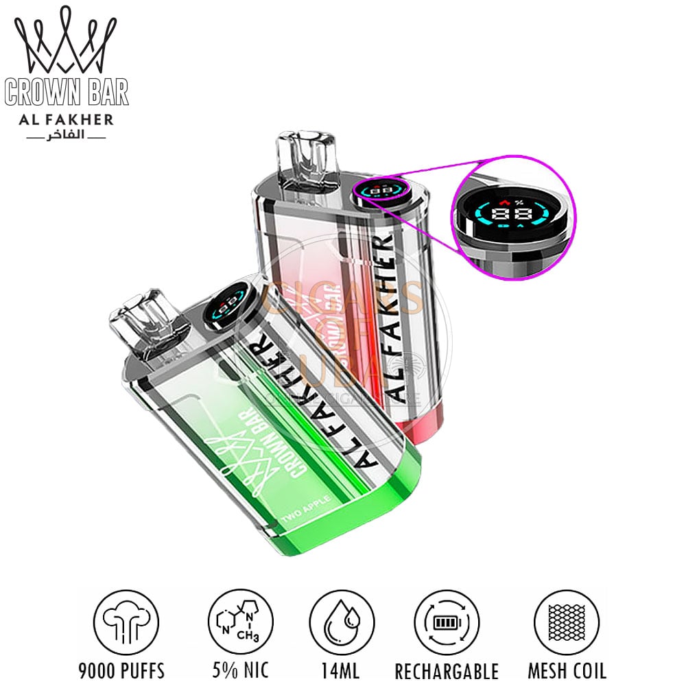 al-fakher-crown-bar-9000-gum-flavour-1 Al Fakher Crown Bar 9000 - Gum Flavour