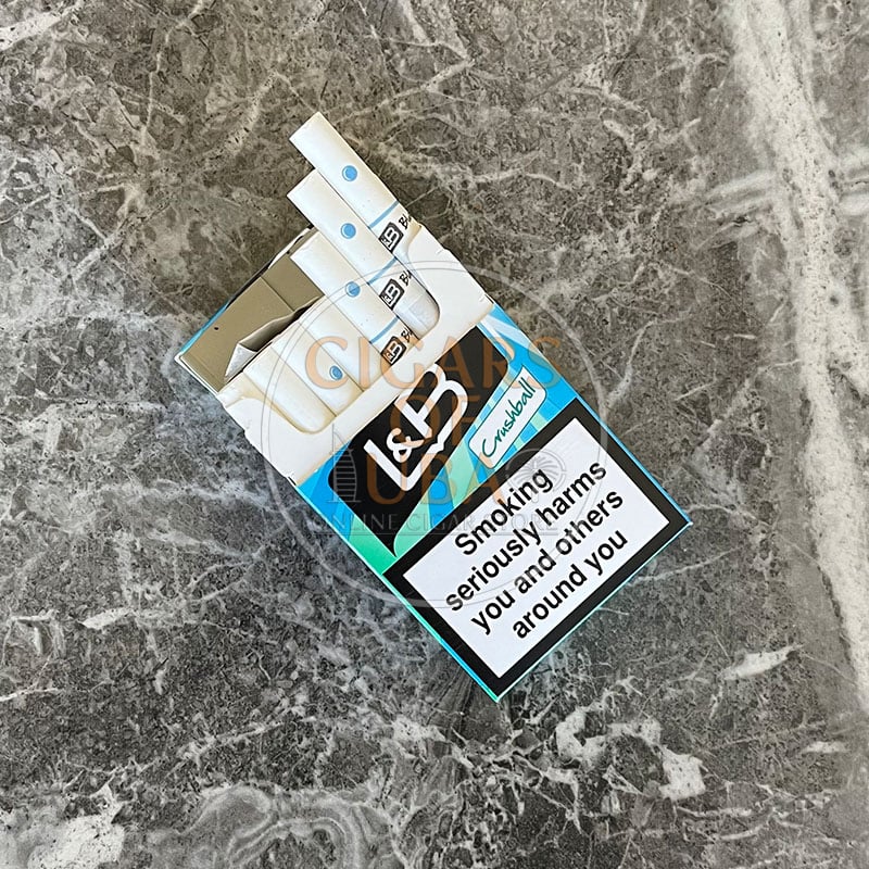 crushballs for cigarettes L&B Blue Crushball 🍂 ‣ Duty Free Price ‣ Only 5€ 👍 Cigarette Crush Balls Blue Menthol