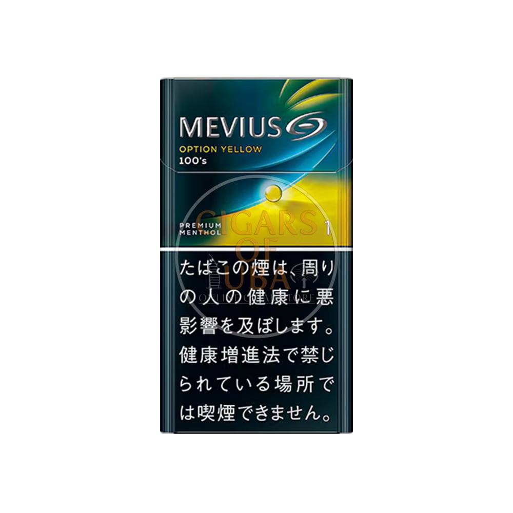 Mevius Premium Menthol Option Yellow One 100's 1 Mevius Premium Menthol Option Yellow One 100's