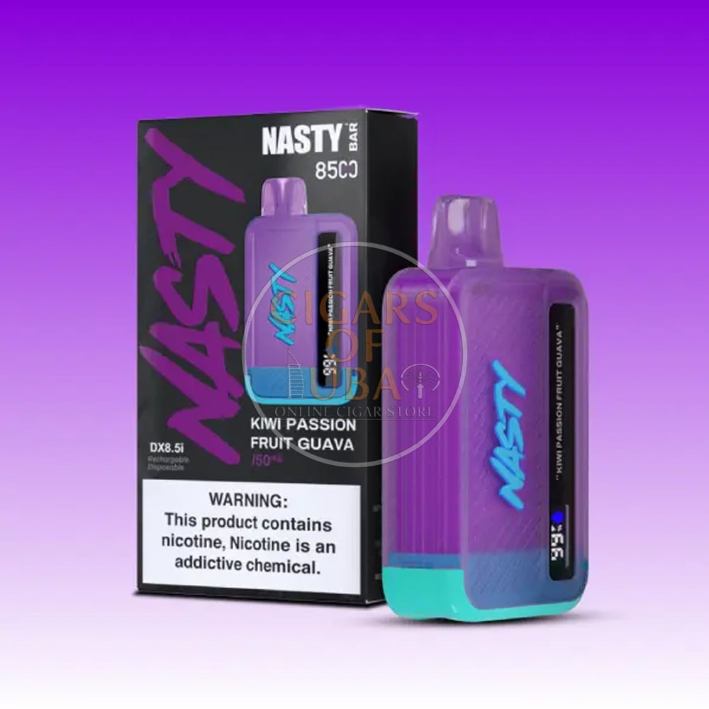 NASTY Bar 8500 Kiwi Passion Fruit Guava 1 NASTY Bar 8500 Kiwi Passion Fruit Guava