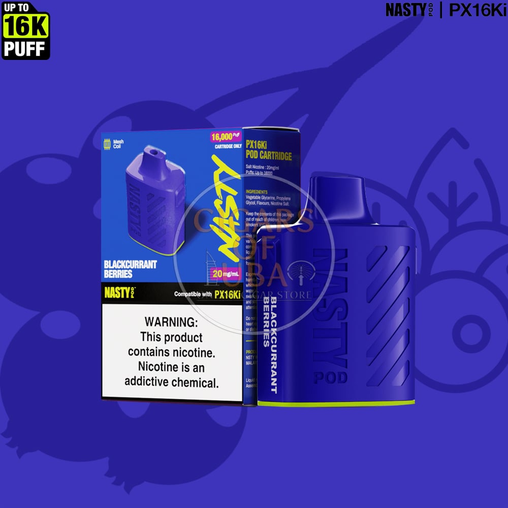 NASTY Pod PX16Ki Blackcurrant Berries - Prefilled Pods 1 NASTY Pod PX16Ki Blackcurrant Berries - Prefilled Pods