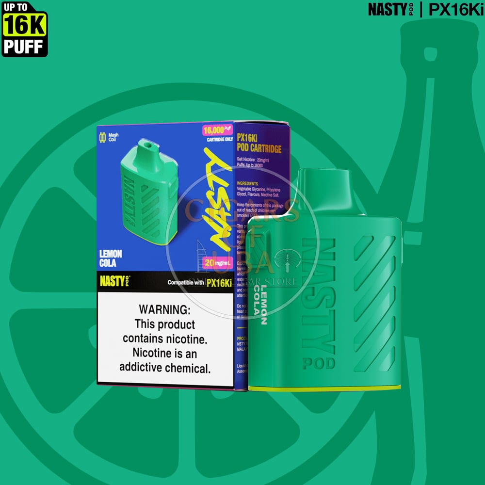 NASTY Pod PX16Ki Lemon Cola - Prefilled Pods 1 NASTY Pod PX16Ki Lemon Cola - Prefilled Pods