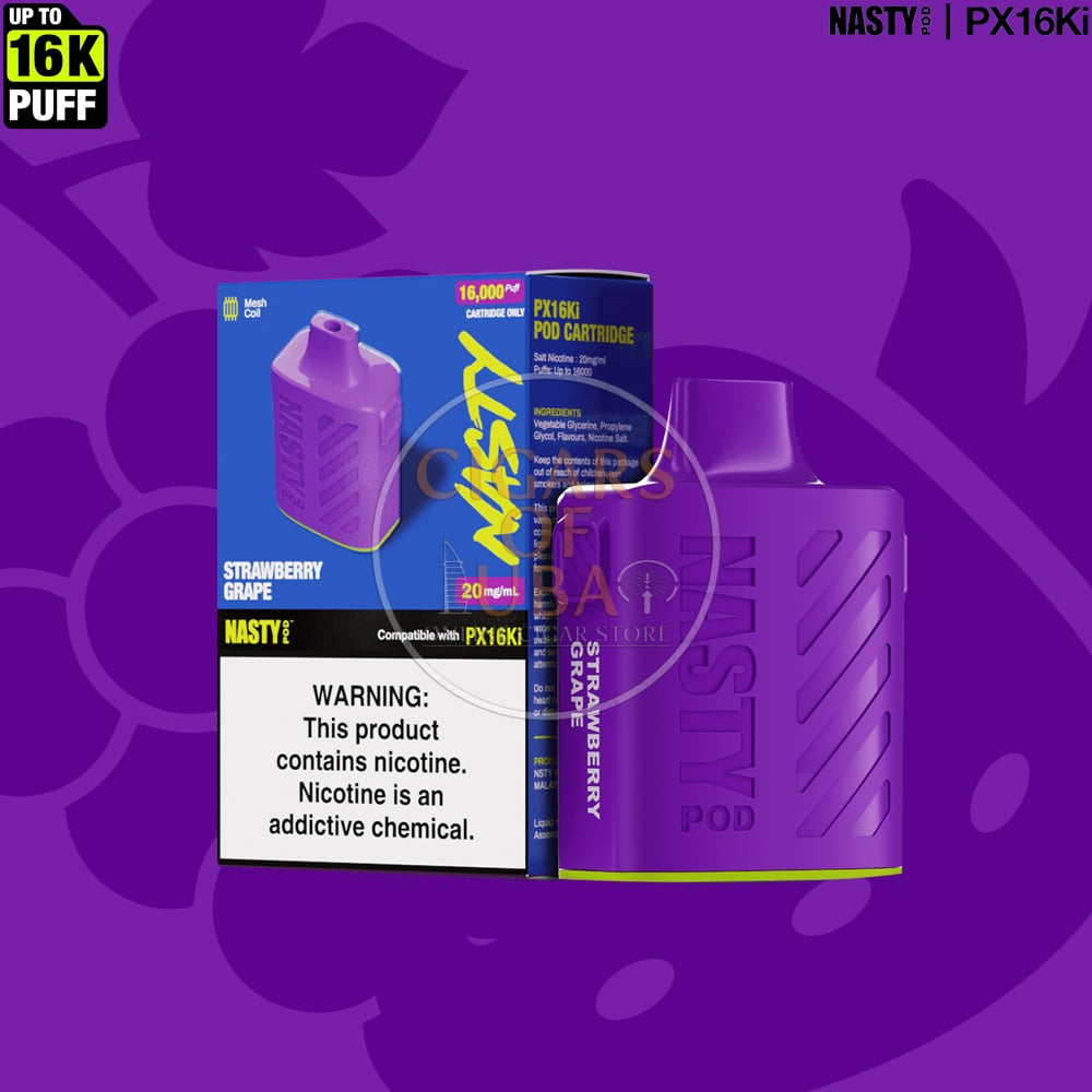 NASTY Pod PX16Ki Strawberry Grape - Prefilled Pods 1 NASTY Pod PX16Ki Strawberry Grape - Prefilled Pods