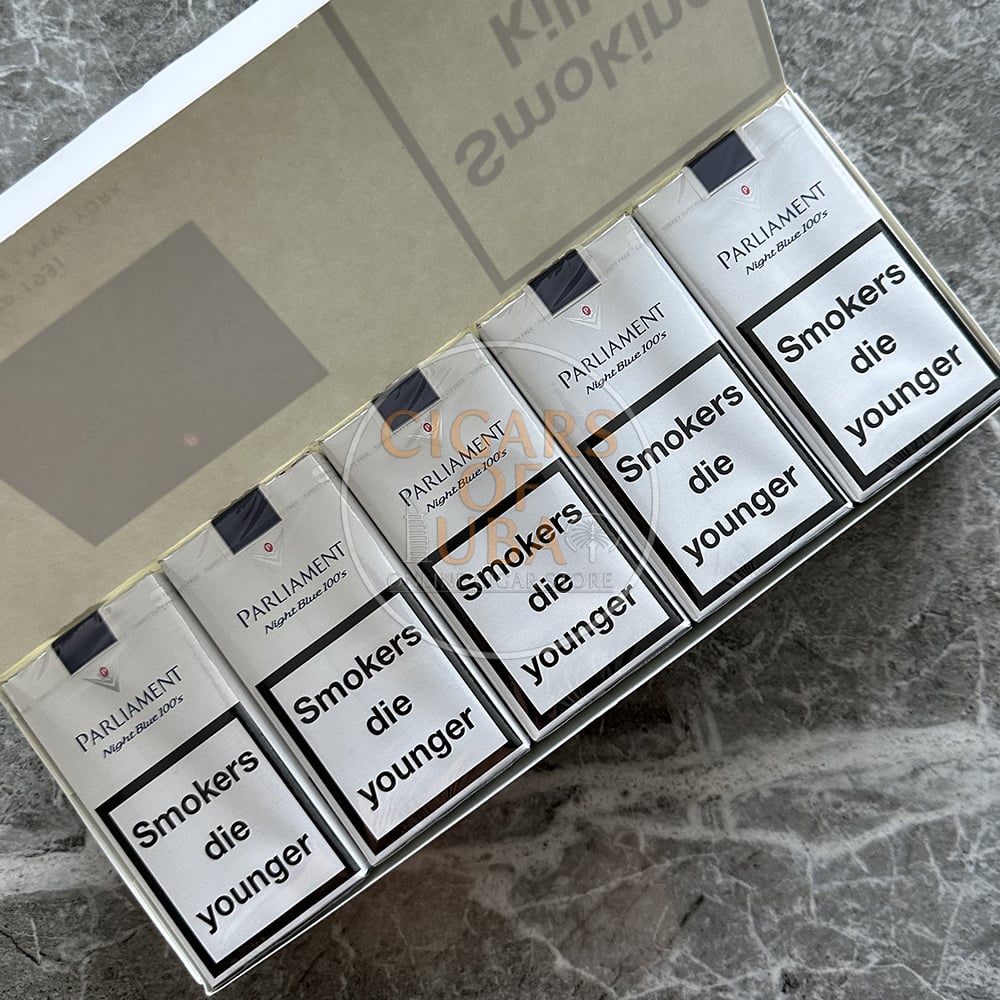 parliament full flavor cigarettes Vintage 1999 LIGHTS PACKS Print Ad 1990s 6-PG Parliament Night Blue 100's Soft