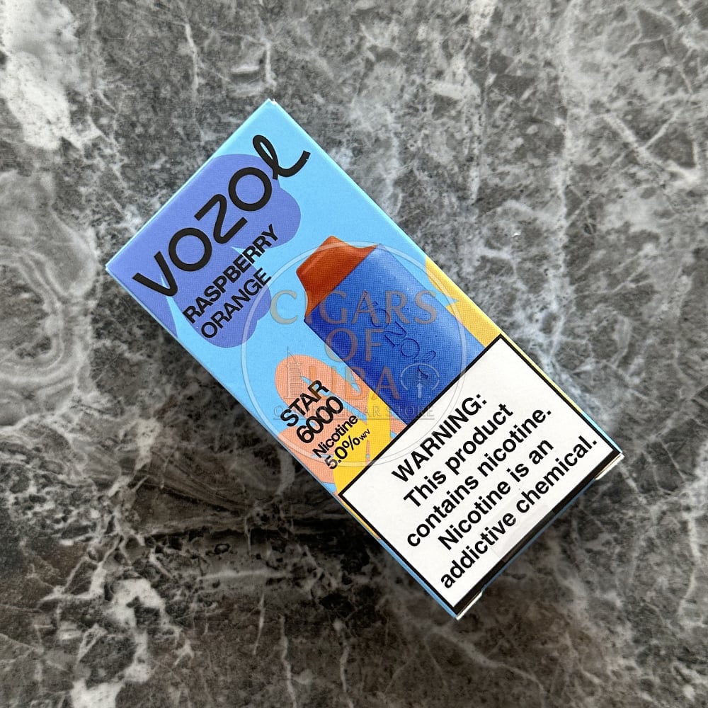 Vozol Star 6000 Raspberry Orange 1 Vozol Star 6000 Raspberry Orange