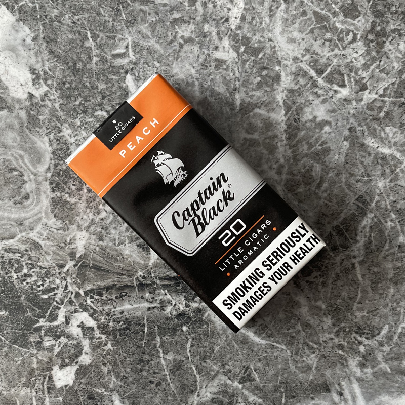 Captain Black Peach Little Cigars 9 Captain Black Peach Little Cigars ‣ Duty Free Price ‣ 6€👍